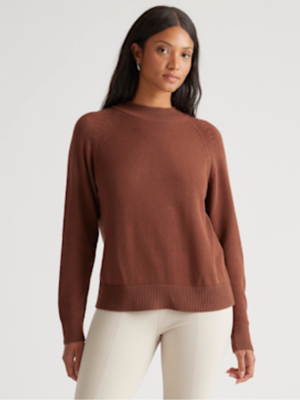 Quince 100% Organic Cotton Mockneck Sweater